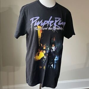 Prince Black Tee with Purple Graphics